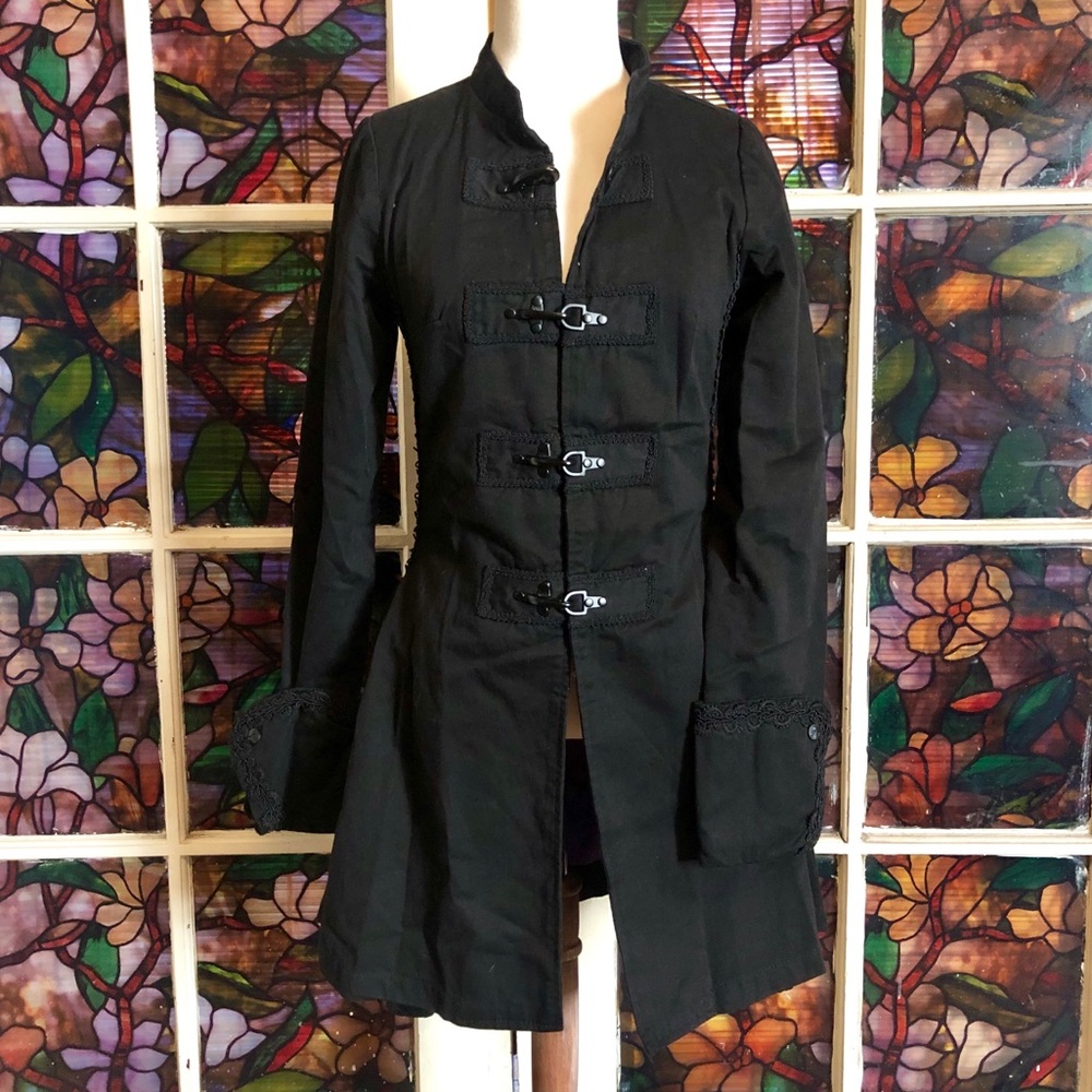 Tripp NYC Black Mid-length Jacket. XS
